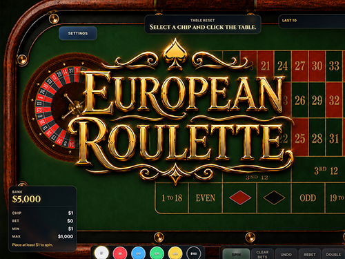 Europæisk roulette bordspil