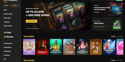24Casino site preview