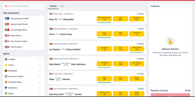 Betclic site preview