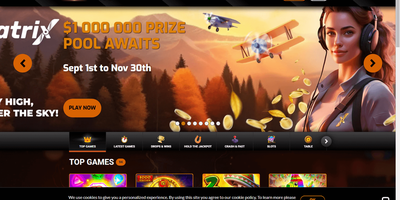 Aperçu du site Casino Intense