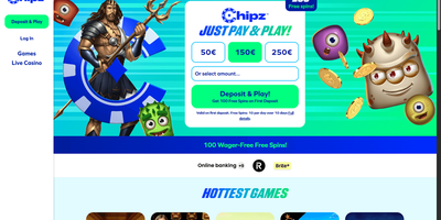 Chipz websted forhåndsvisning