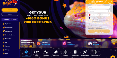 Dazard site preview