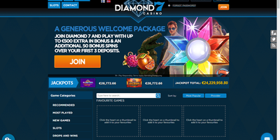 Diamond 7 site preview