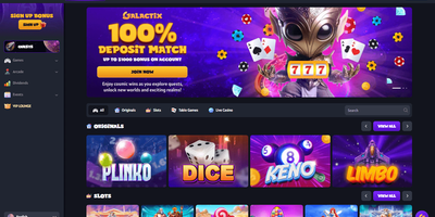 Galactix websted forhåndsvisning