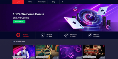 LiveRoulette site preview