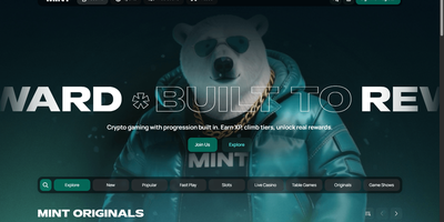 Mint.io websted forhåndsvisning