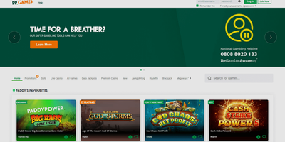 Paddy Power site preview