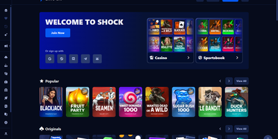 Shock websted forhåndsvisning
